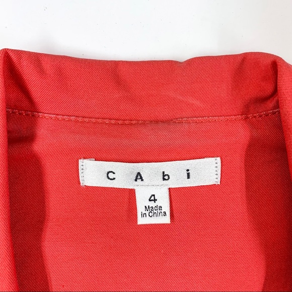 CAbi Toss on Spring Geranium Red Coral Blazer - Picture 5 of 9